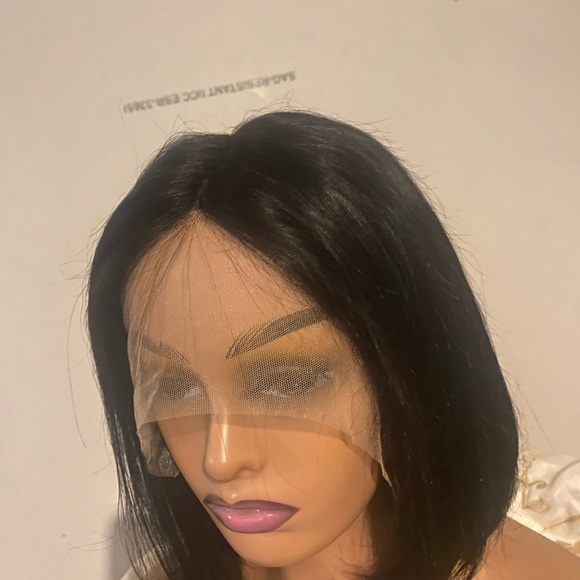 Wig 100% human for sale, short bob wig wig lace front human hair wigs for women. - Picture 3 of 15